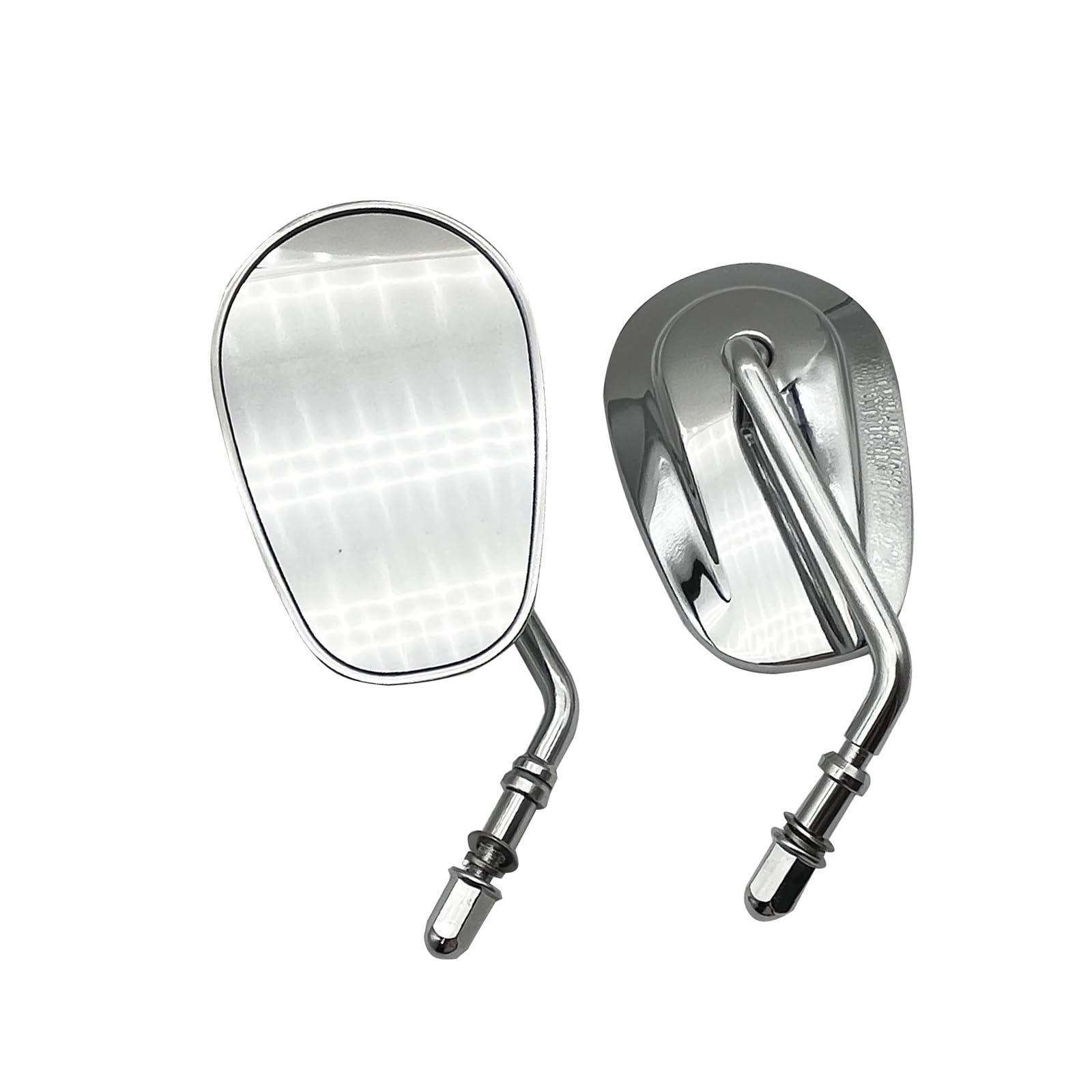 Espejos retrovisores de 8mm para motocicletas Touring y Road King cromados 8