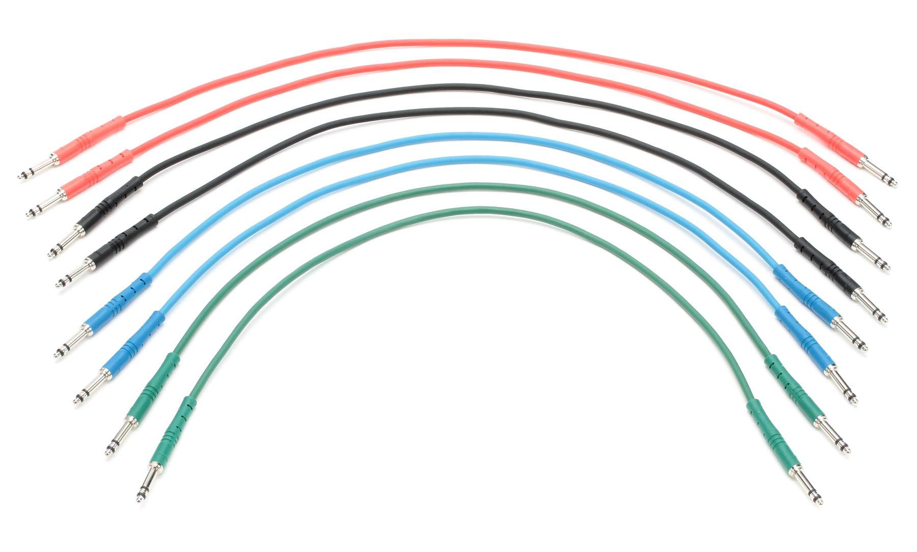 StageMASTER STT-1-1/2-8PK TT Patch Cable 8-pack - 1.5 foot (Assorted Colors)