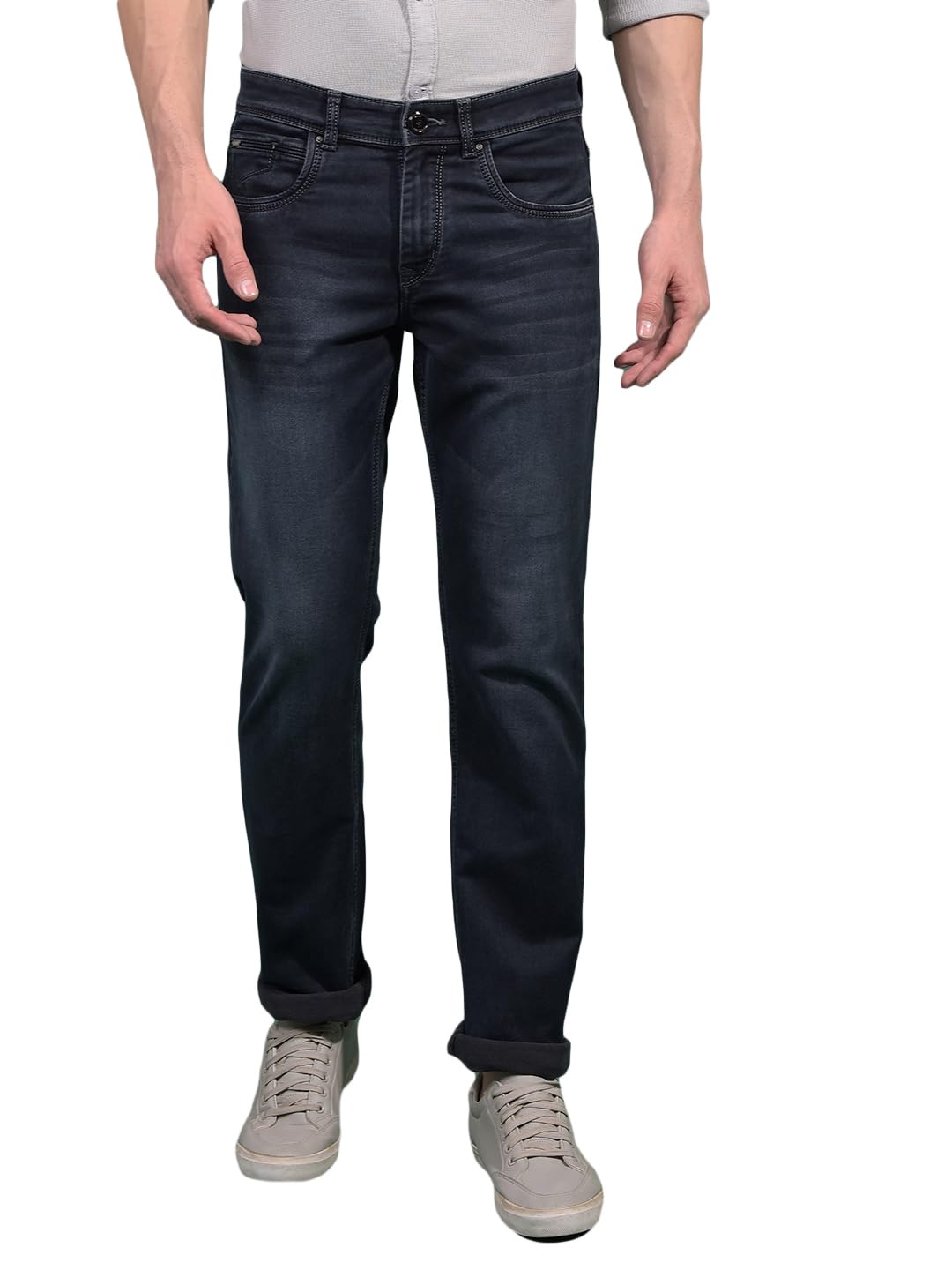 crimsoune club Men's Blue Straight Jeans-picture-31