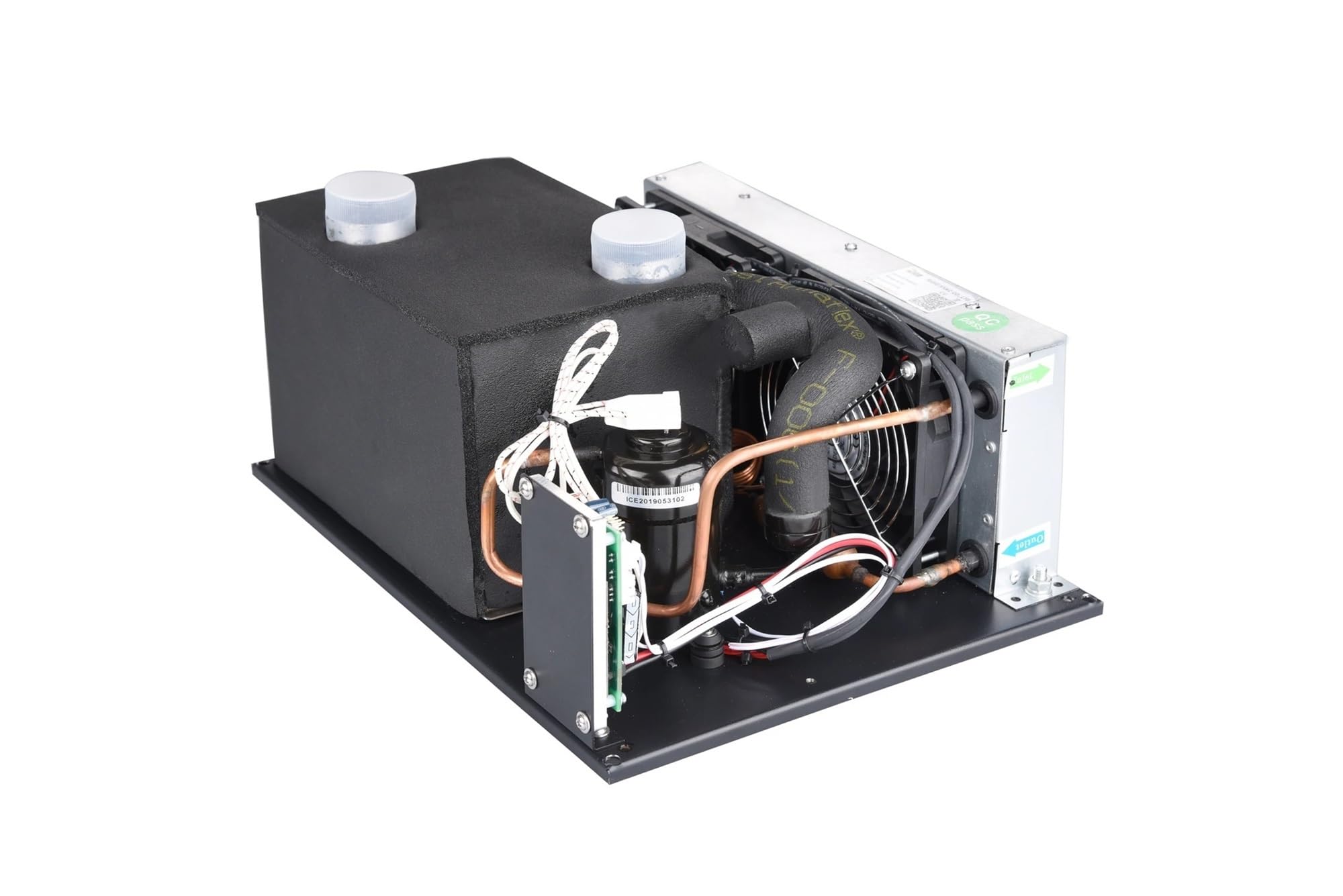 CVFRDD Micro DC Air Conditioner, Micro DC Air Conditioner, 24V, 550W Compact Cooling with R134A Refrigerant, Ideal for Small Spaces