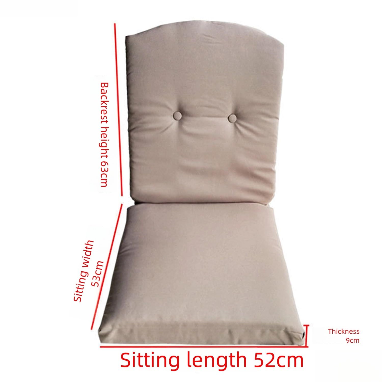 Poduszki wymienne do huśtawek ogrodowych, pianka o wysokiej wytrzymałości na siedziska do mebli ogrodowych(2*cushion)