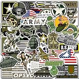 40 Piece Military Stickers - Army, Waterproof, Patriotic, Tactical, Vinyl Decals Pack for Laptop, Water Bottle, Car, Motorcycle, Hard Hat