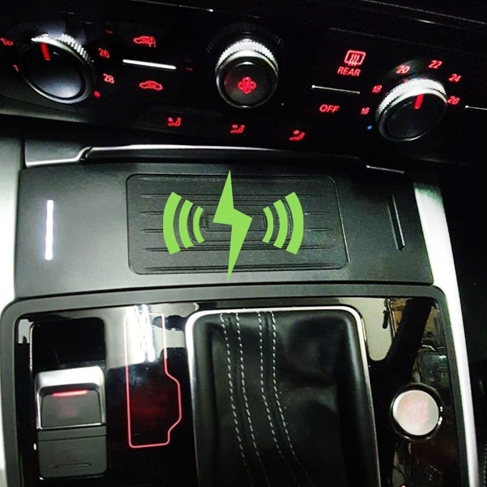 Cargador inalámbrico for Coche, for A6 C7 RS6 A7, portavasos