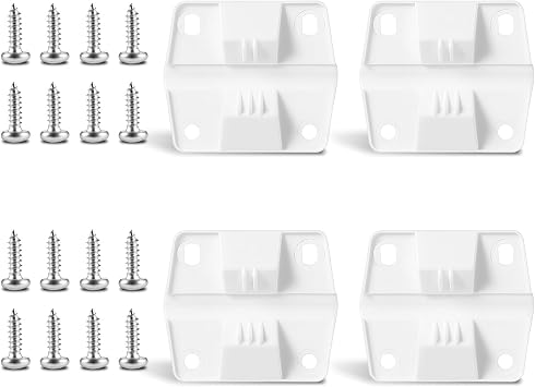 Cooler Plastic Hinges for Coleman, 4 Packs with Screws, Replacement Hinges for Coleman Xtreme Cooler Parts, Parts for 5226, 5227B, 5235, 5236