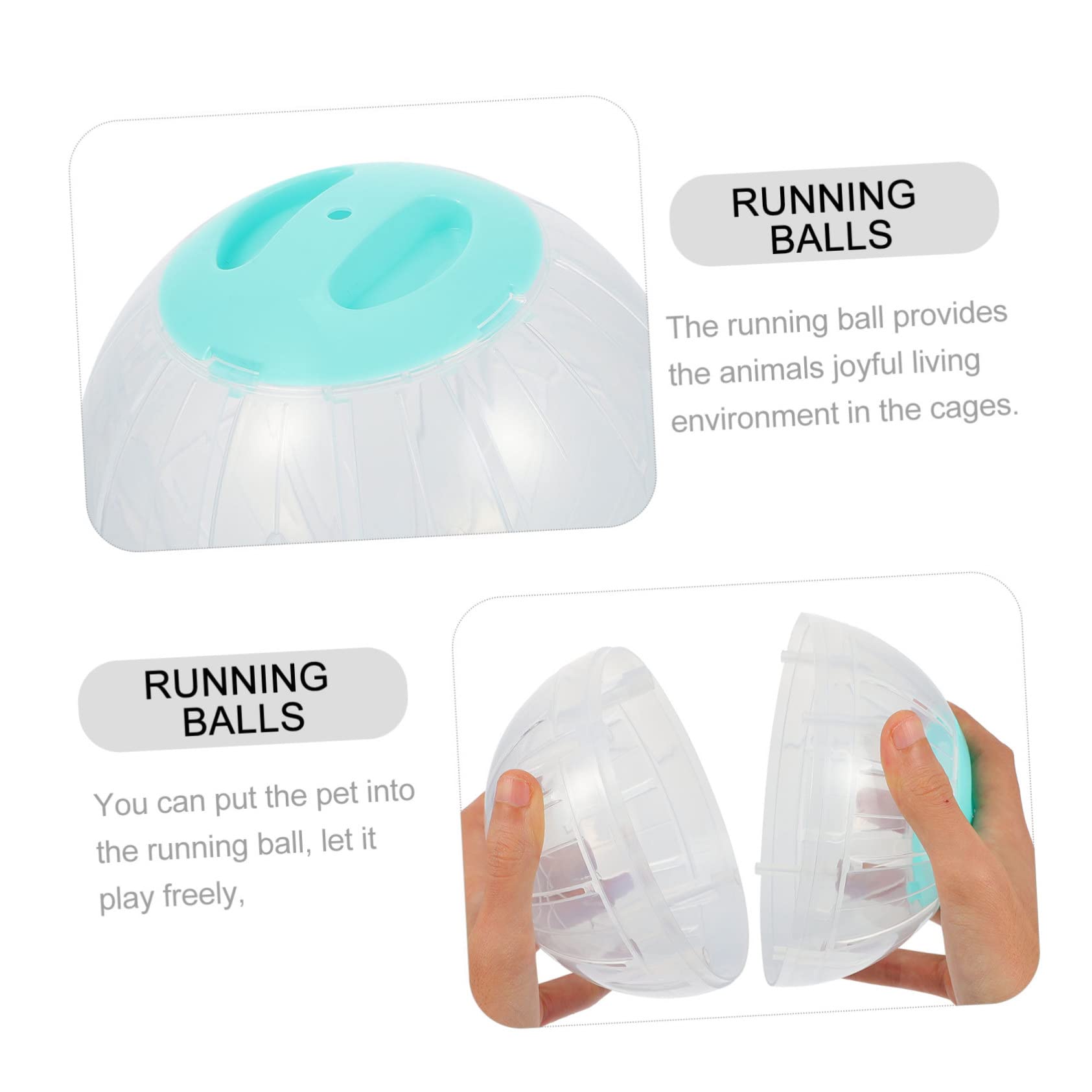 4stücke Hamster Laufbälle Transparente Aktivitätsbälle Für Hamster Und Kleine Haustiere Für Bewegung Und Spielspaß Transparent Fördert Die Fitness Und Langeweile