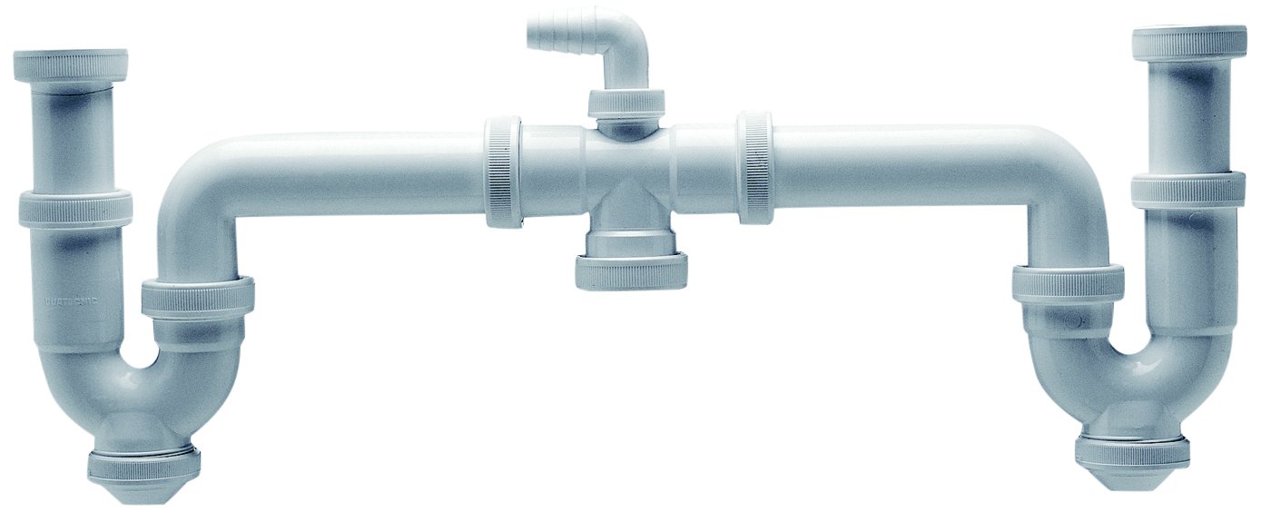 adequa B-50-A Siphon Double Extra Long, White