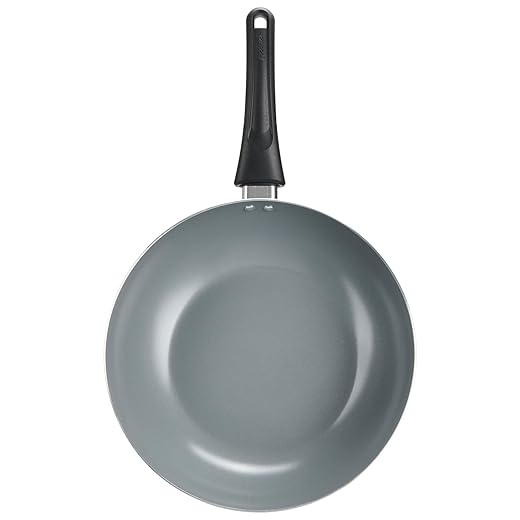 GoodCook Everyday Stir Fry Pan Ceramic Nonstick Aluminum Deep-Walled Construction for Even Heating Non-Toxic PTFE & PFOA Free, 11.5-Inch, Black