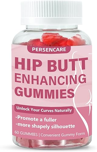 60 gomitas para mejorar los glúteos de la cadera, BBL Booty Gummies Boost Women Natural Curves Natural, Culo más grande de crecimiento rápido, para