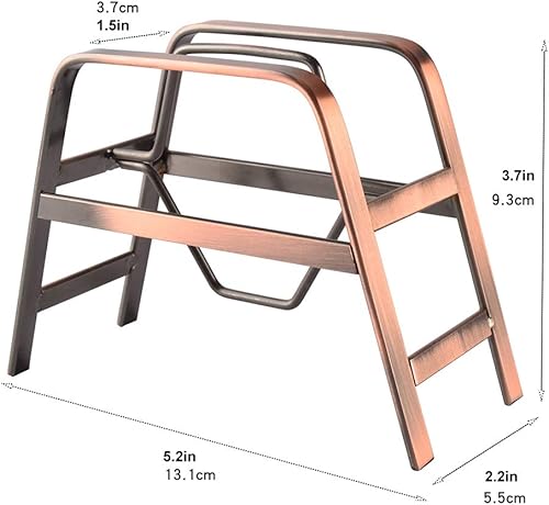 Miniatura 3 de CAFEMASY Soporte de papel de filtro de café de cobre retro para el hogar, cocina, cafetería, bar, cono de café, filtros de almacenamiento