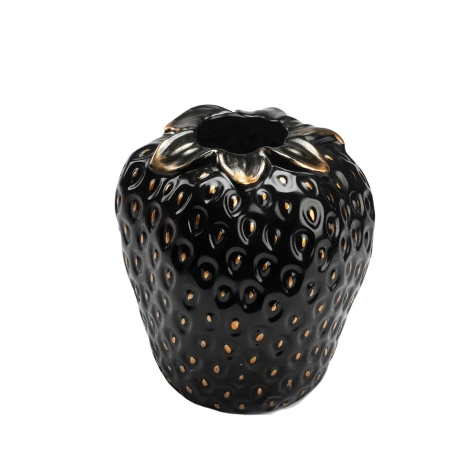 Fruit Vases Strawberry Vase Ceramic Cartoon Fruit Floral Arrangement Accessories Hydroponics Terrarium(Color 1)