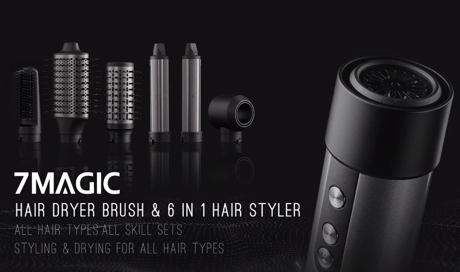 7in1 ヘアードライヤー Amazon.com : 7MAGIC 6 in 1 Multi Hair Styler Dryer Brush, 110,000