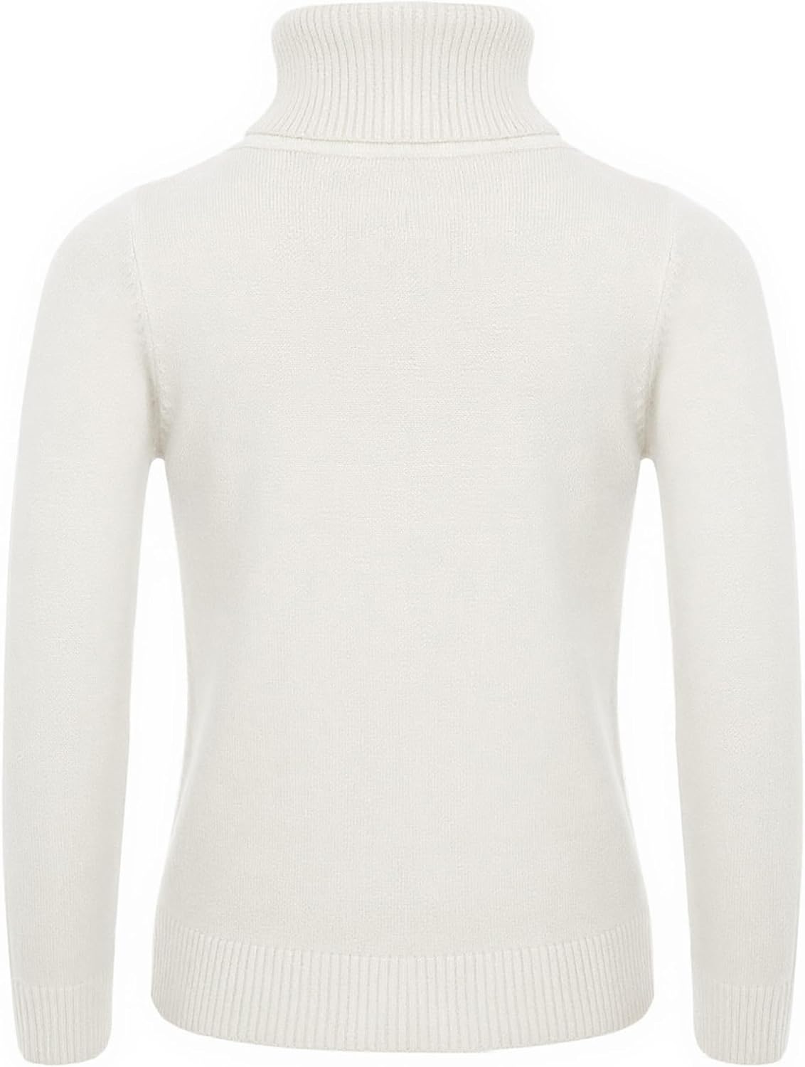 FEESHOW Kids Boys Girls Turtleneck Sweater Knitted Pullover Jumpers Tops Long Sleeve Ribbed Crochet Sweatshirt Knitwear