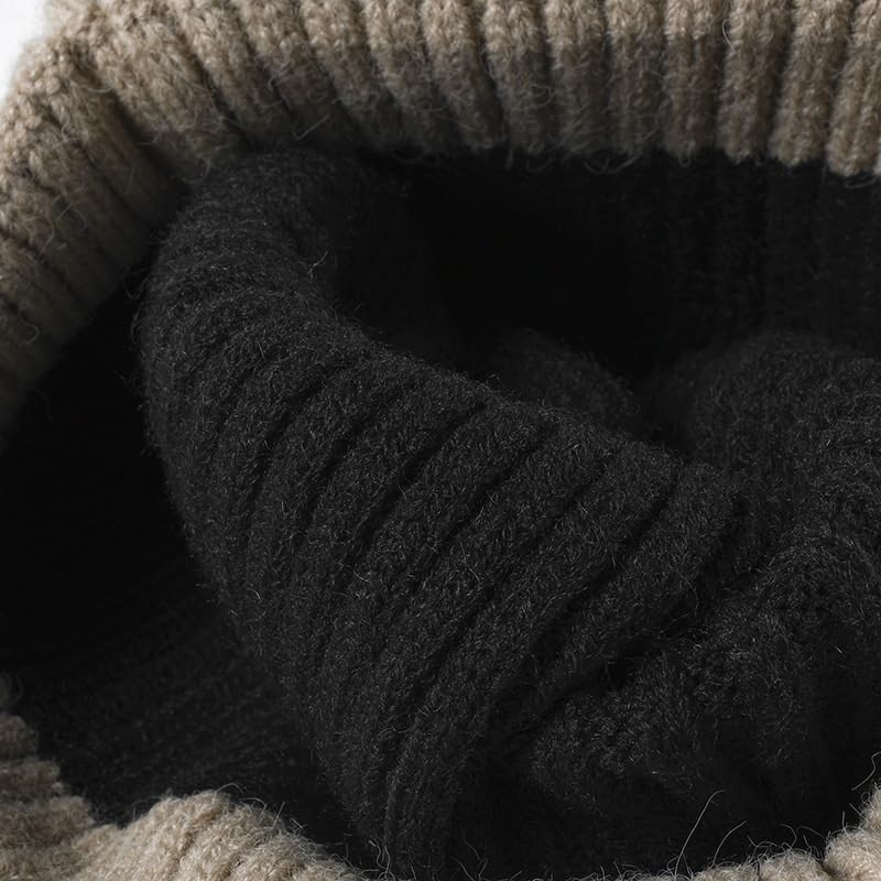 Versatile Warm Casual Knitted Cap for Women Without Brims