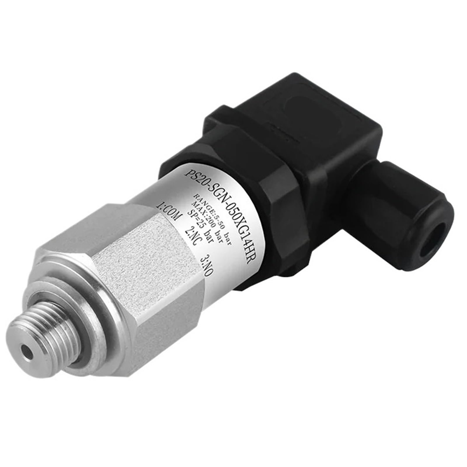 Interruptor de presión mecánico ajustable NO + NC 0,1-5bar 40-400bar 10-100bar 5-50bar G1/4 NPT1/4 M20 * 1,5 controlador pistón diafragma