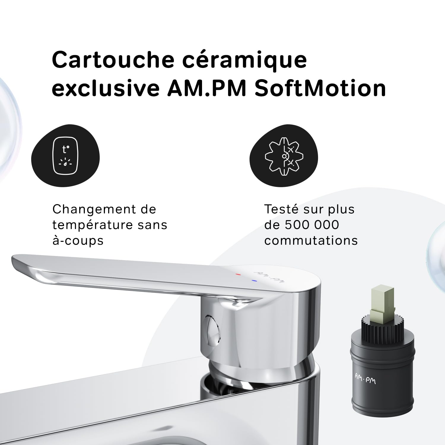 YAGJIA Robinet De Lavabo Haut Chromé, Robinet Cascade Salle De Bain