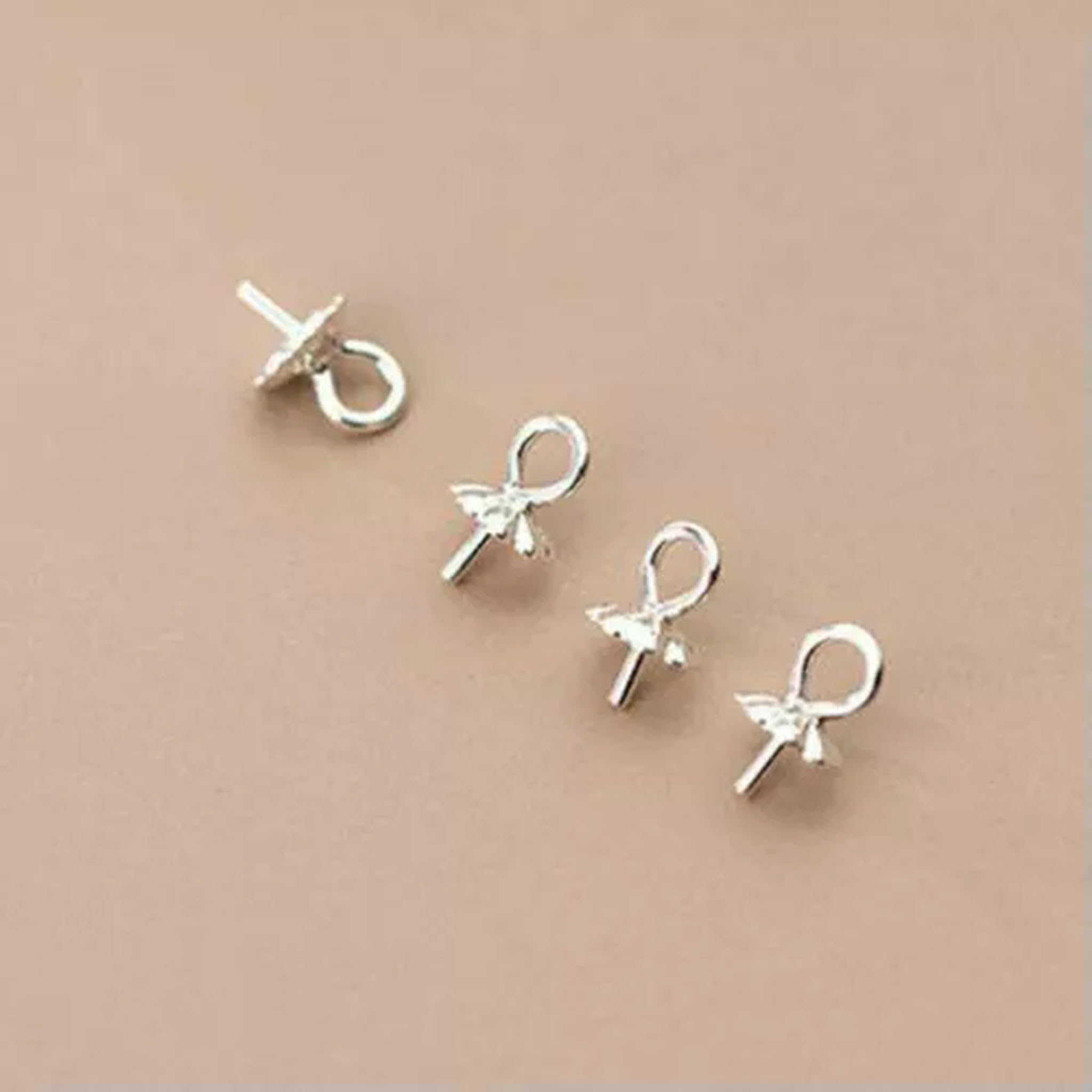 Pendentif en argent sterling avec perle coupelle 3,8mm A2667 lot de 50