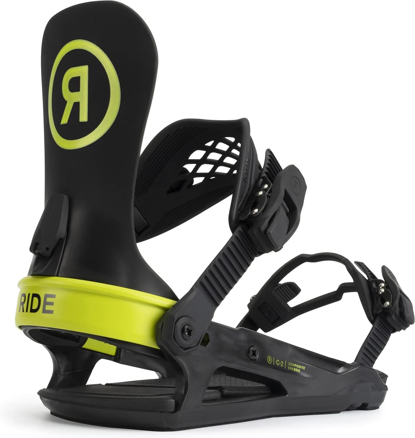 RideC-2 Mens Snowboard Bindings Lime M (6-10)