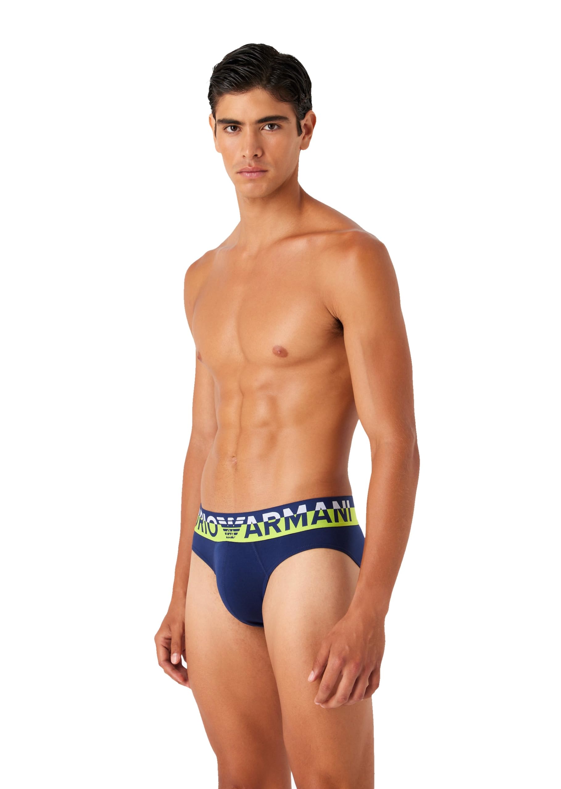 Emporio Armani Herren Emporio Armani Men's Megalogo Boxer Briefs, Ink, S EU