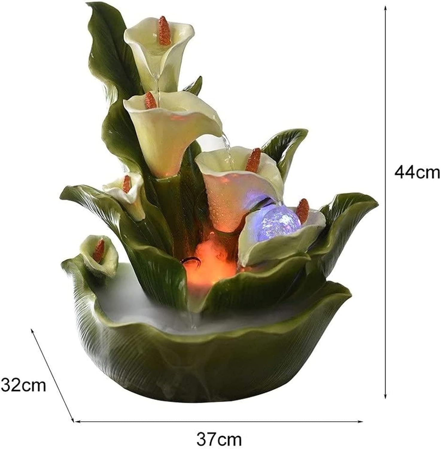 Tabletop Fountain Creative Desktop Fountain Desktop Recycling Fountain Indoor Living Room Aquarium Decoration Gift Tabletop Fountains Desktop Fountain (Color : B) (C)