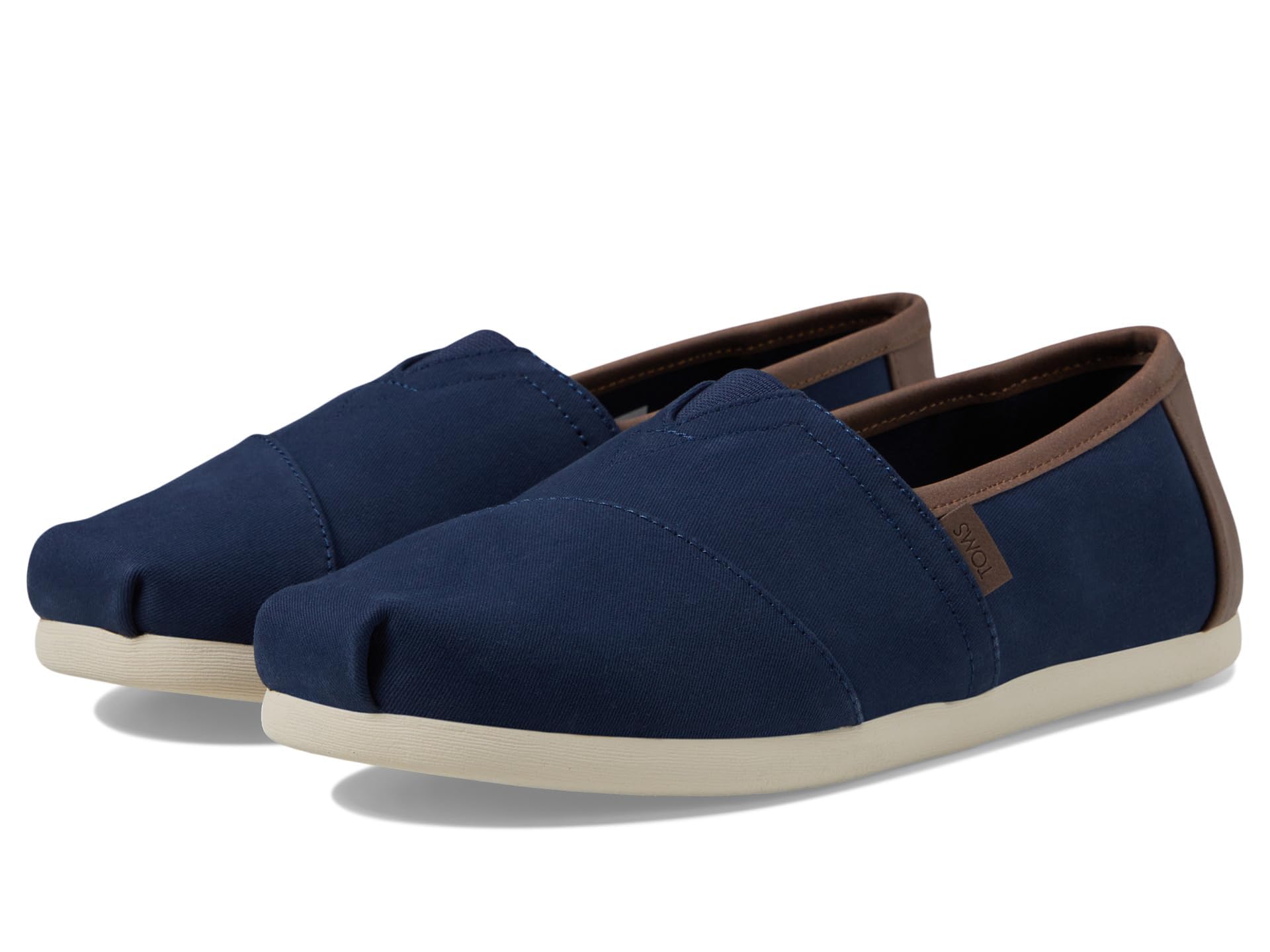 TOMS Classic Alpargata Shoes for Men & Women - CloudBound Foam Cushioned Insoles & Secure Elastic Gore Fit Navy