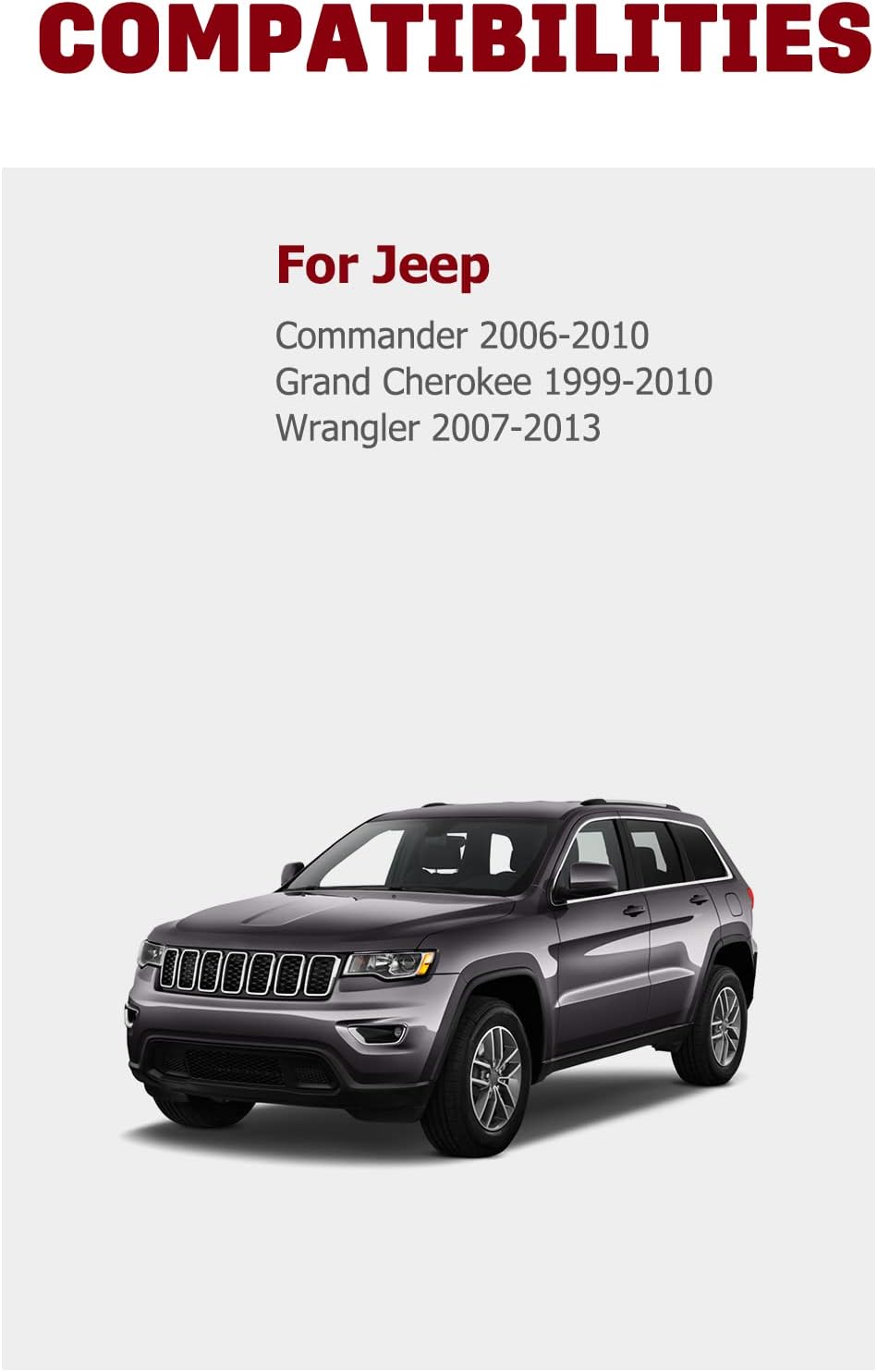 4PCS GDSMOTU 5x5 5x127mm Wheel Spacers for Jeep for Grand Cheroke, Wheel adapters 2 Inch with 1/2" 10.9 Grade Studs for 2007-2018 forJeep JK JKU Wrangler(NOT JL),2006-2010 for Jeep XK Commander-71.5mm