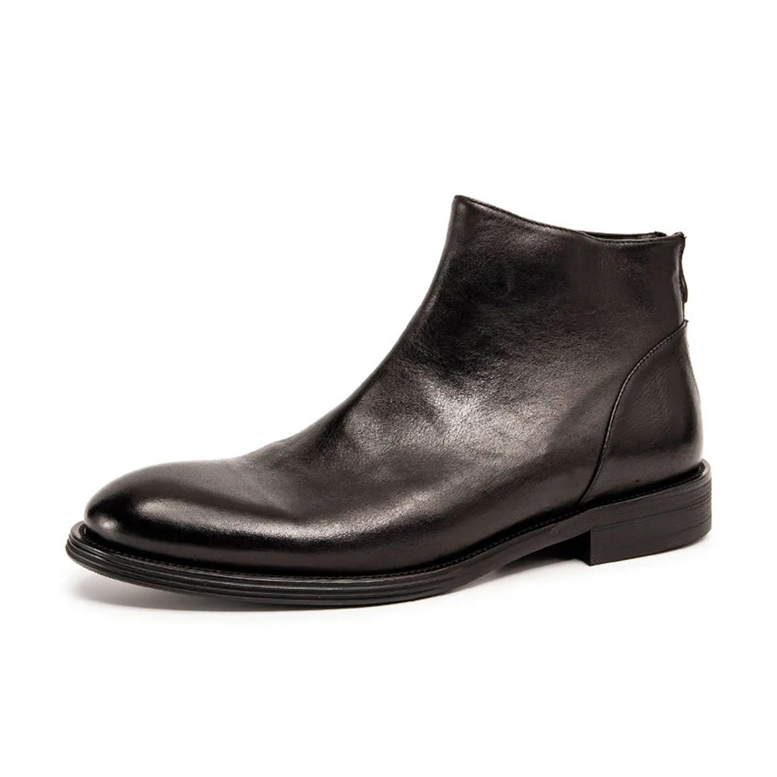 Chelsea Boot Uomo Stivali Eleganti Da Uomo, Chelsea In Vera Pelle, Stivaletti, Scarpe Basse Casual In Stile Britannico