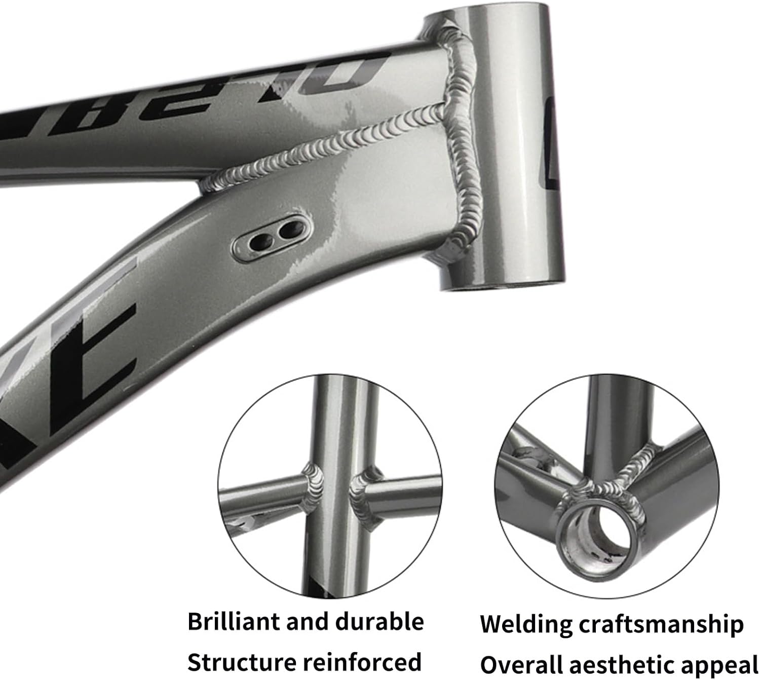 27.5ER Aluminum Alloy Mountain Bike Frame Hardtail Bike Frame 14.5''/16''/18'' Disc Brake XC/AM Bike Frames Quick Release 135mm Routing Internal