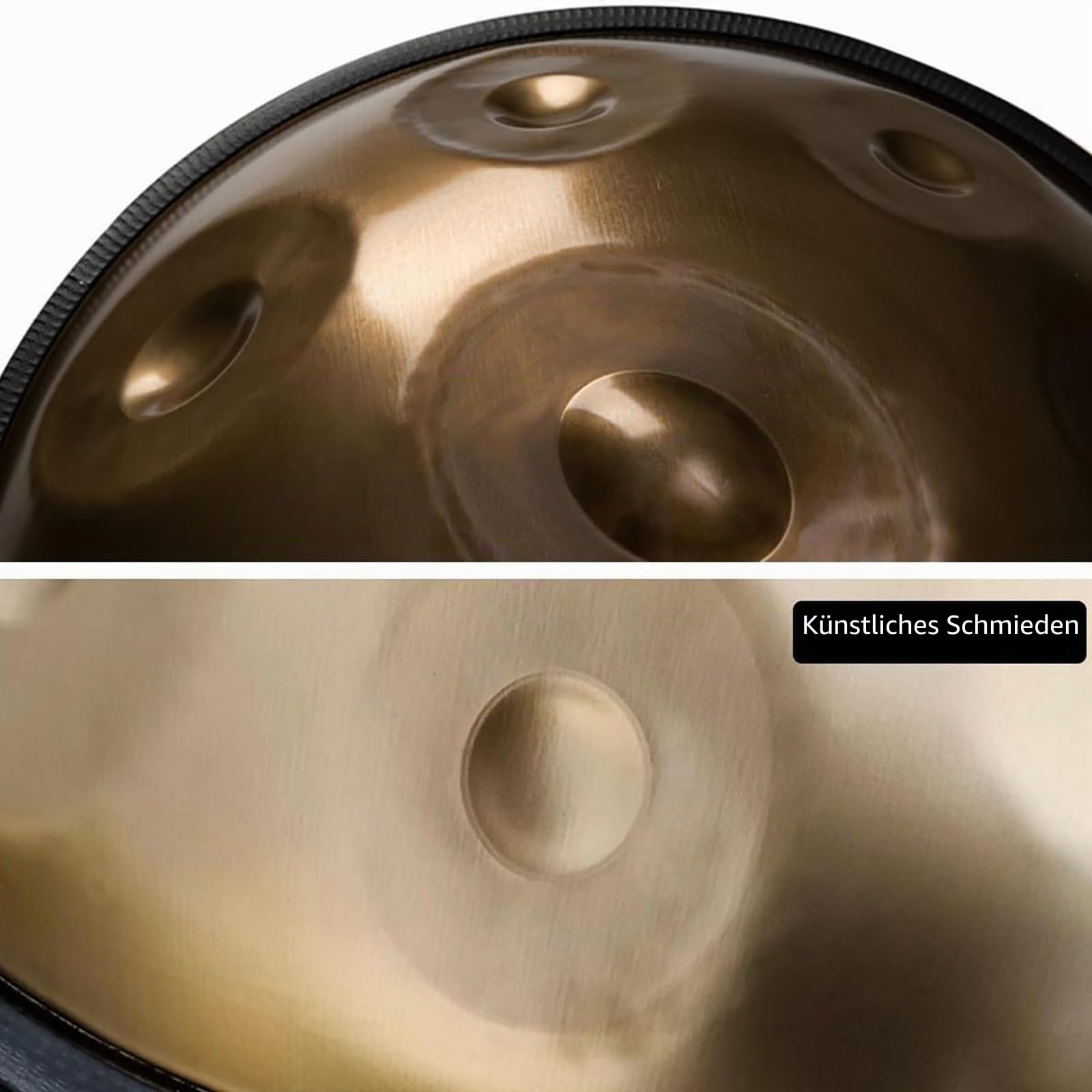 9 Noten 22 Zoll 440 Hz Stahltrommel, Handpan-Trommelinstrument D Kurd-Moll, Anfänger, Meditation, Yoga, Mit Weicher Hand-Pan-Tasche, Für Professionelle Audioproduktion