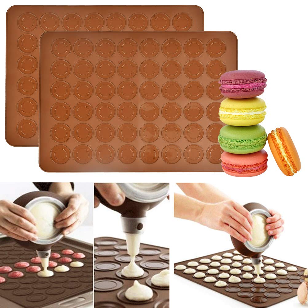 Tappetino Silicone Per Macaron - 48 Cavità, 38x28cm, Antiaderente, Per Forno E Microonde - Foto 2