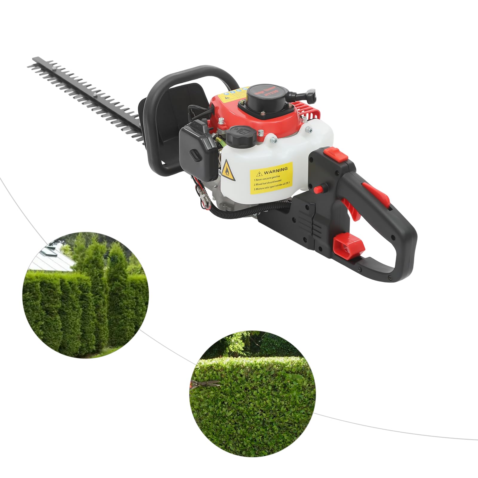 Zweischneidige Heckenschere mit Doppelklinge | Manuelle Garten Gartenschere für Hecken |Strauchschnitt Gartenpflege