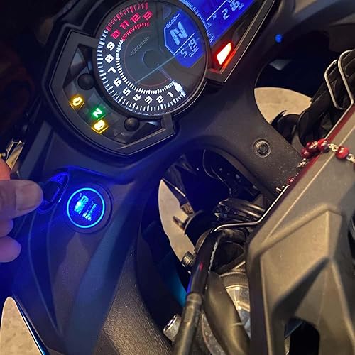 Miniatura 4 de Generic Cargador USB dual para motocicleta con cargador de batería de relé para Versys 650, Versys 1000, Ninja 400, Ninja 650, Versys-X300,