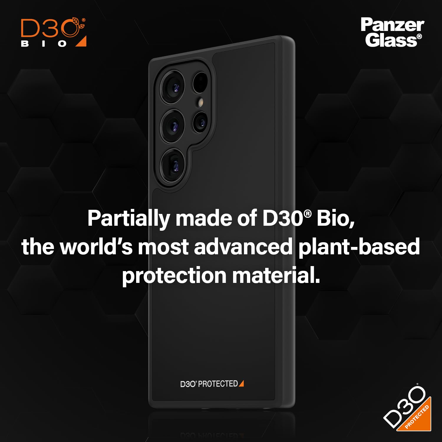PanzerGlass™ HardCase D30 Nero per Samsung Galaxy S24 Ultra - Protezione Avanzata, Stile Elegante, Resistente agli Urti