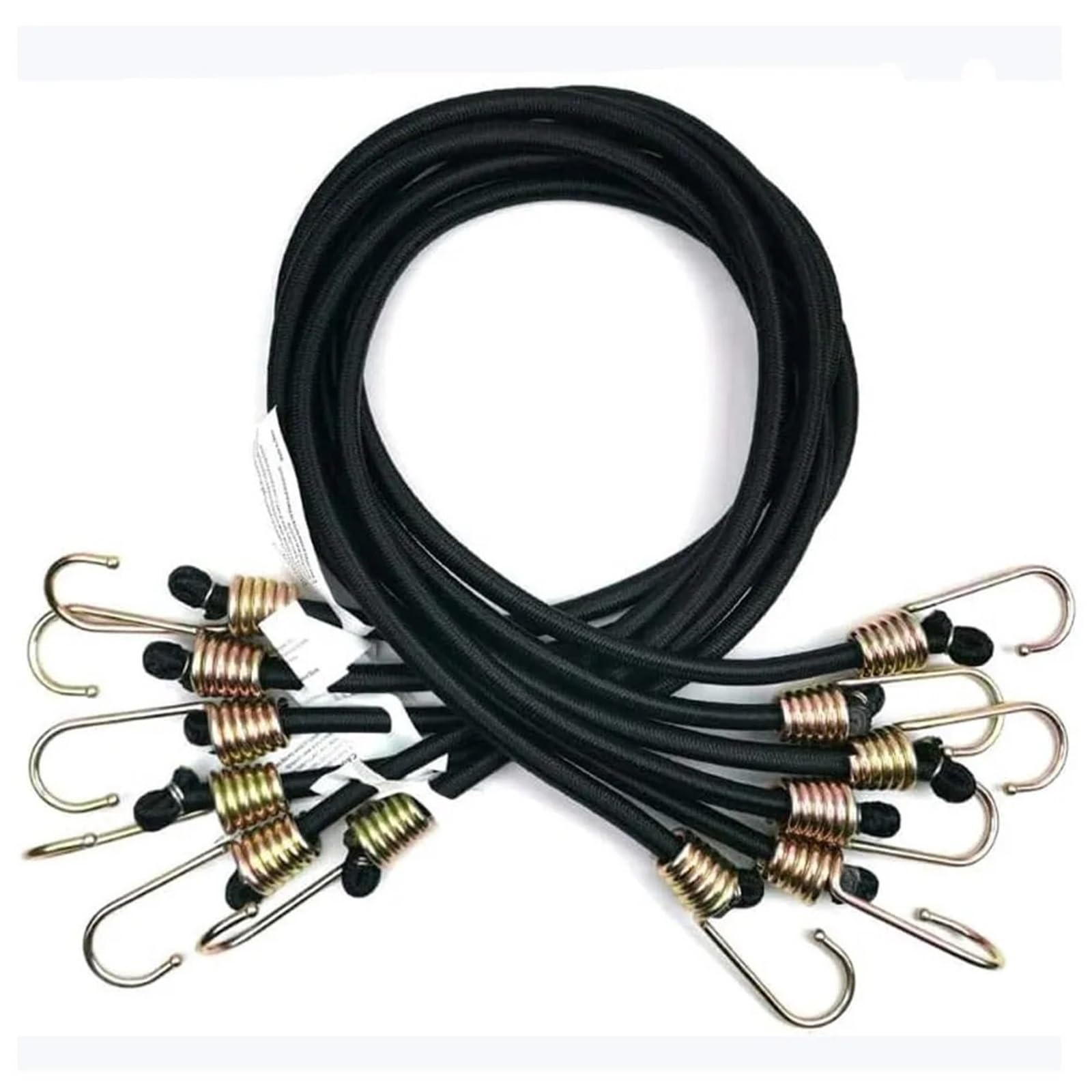 Cordons éLastiques avec Crochets Lot de 10 tendeurs élastiques avec Crochets, Double Couche, Robustes, for Tente, Porte-Bagages, extérieur pour Camping, BâChes