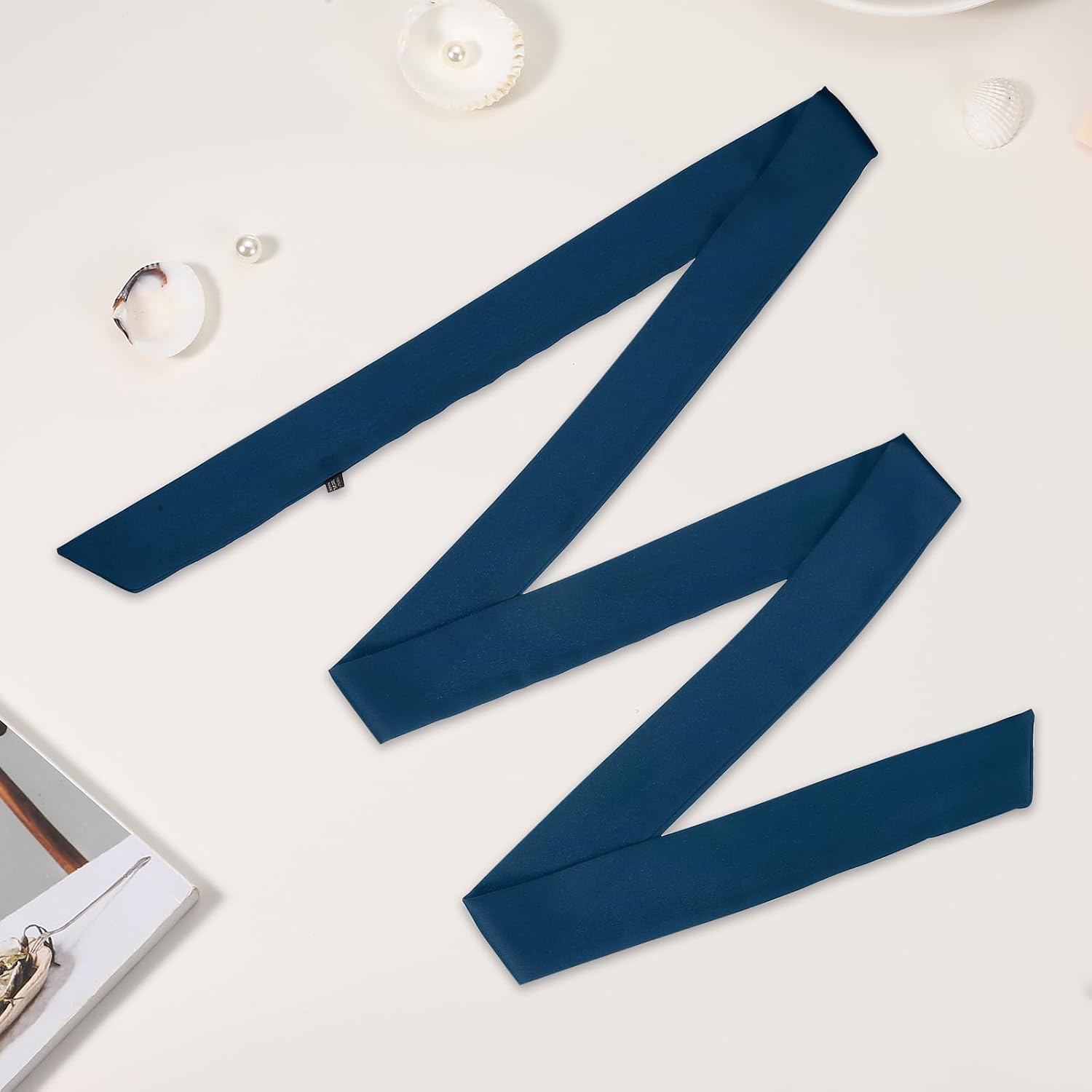 PATIKIL Stylish Ribbon Scarf, Skinny Scarf