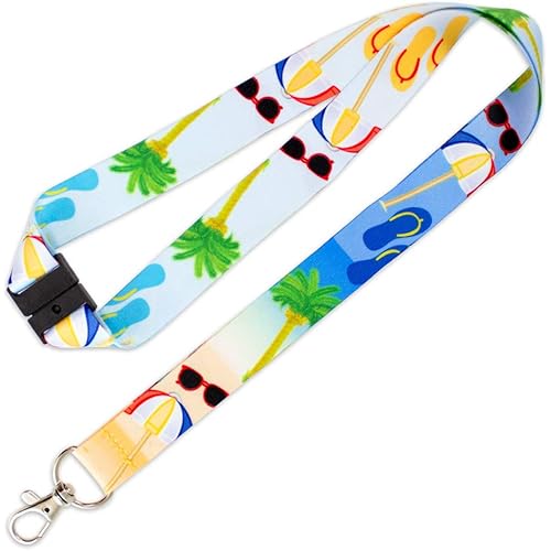 Lucky Line Lanyard with Swivel Snap, Beach Design (C201)