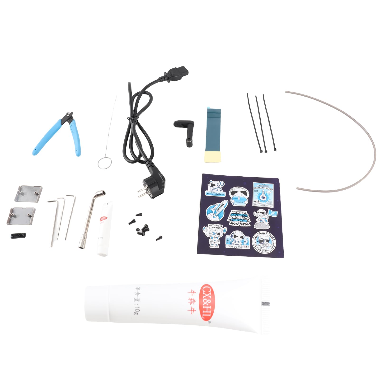 Hi – 3D-Drucker, Integrierter Antrieb und Selbstnivellierendes Heizbett für Heimwerker, Bauvolumen 260 X 260 X 300 Mm, Vollmetallgehäuse (EU-Stecker)