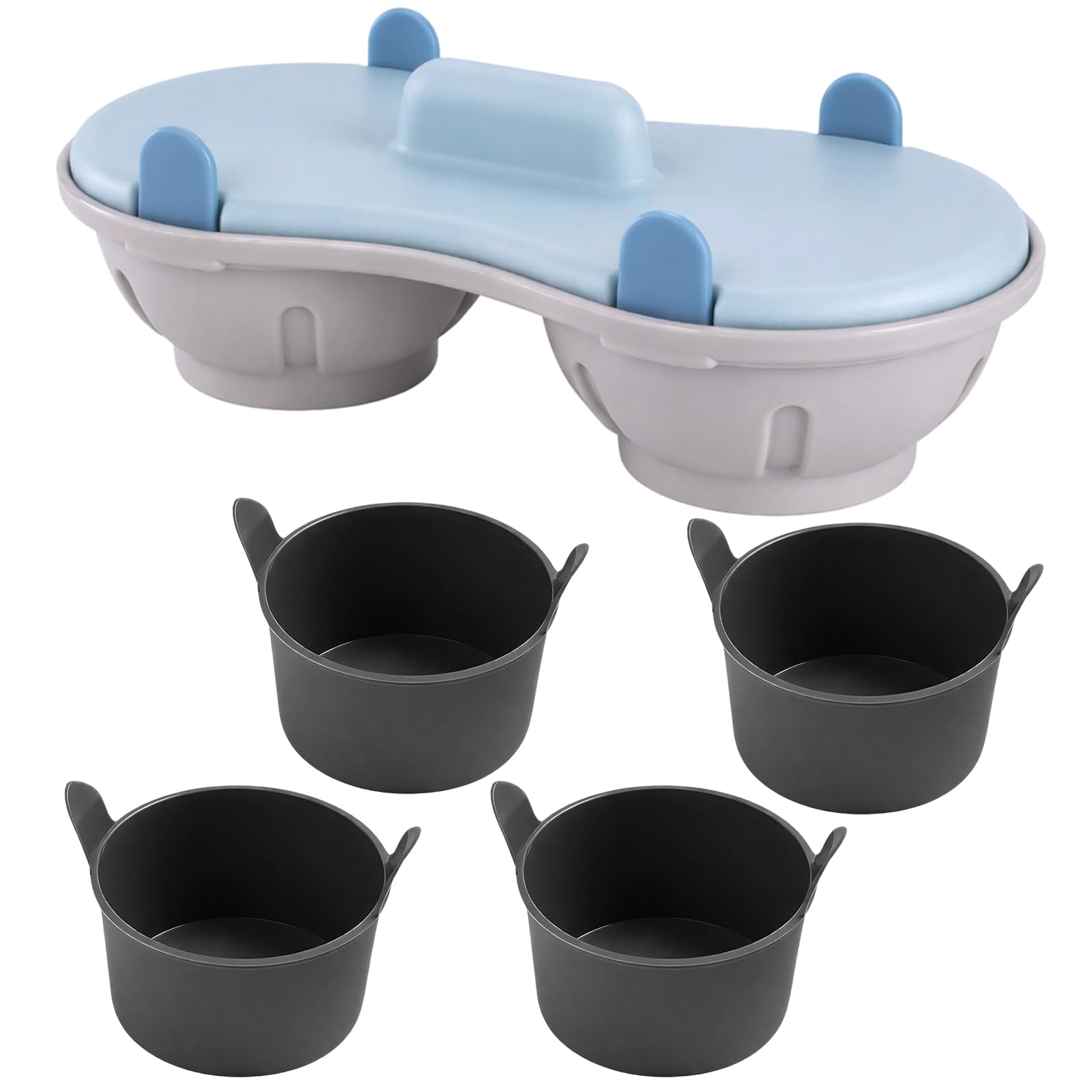 Egg Poacher Microwave, Microwave Egg Poacher 2, Poached Egg Moulds for Quick Breakfast Healthy Meal Cooking