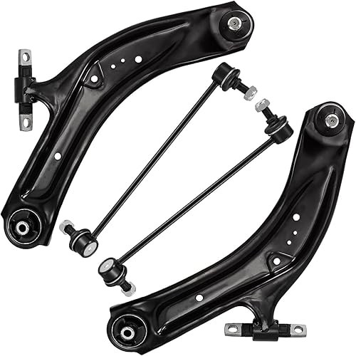 Miniatura 543 de Detroit Axle - Kit de brazos de control delanteros de 4 piezas para Chevrolet Aveo Aveo5 Pontiac G3 Wave Wave5 Suzuki Swift+, 2 brazos de control