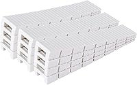ZZJMCH 12-Pack White Plastic Shims - Snap-to-Fit Levelers for Furniture, Toilets, Doors, Tables, Sheds - Extreme Weight Capacity