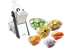 ONCE FOR ALL Veggie Mandoline Slicer | Professional Vegetable Slicer, Adjustable Thickness 0.1-8 mm