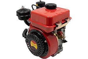 3hp Engine Diesel Engine, 196CC 4-Stroke Single Cylinder Air Cooled Diesel Motor