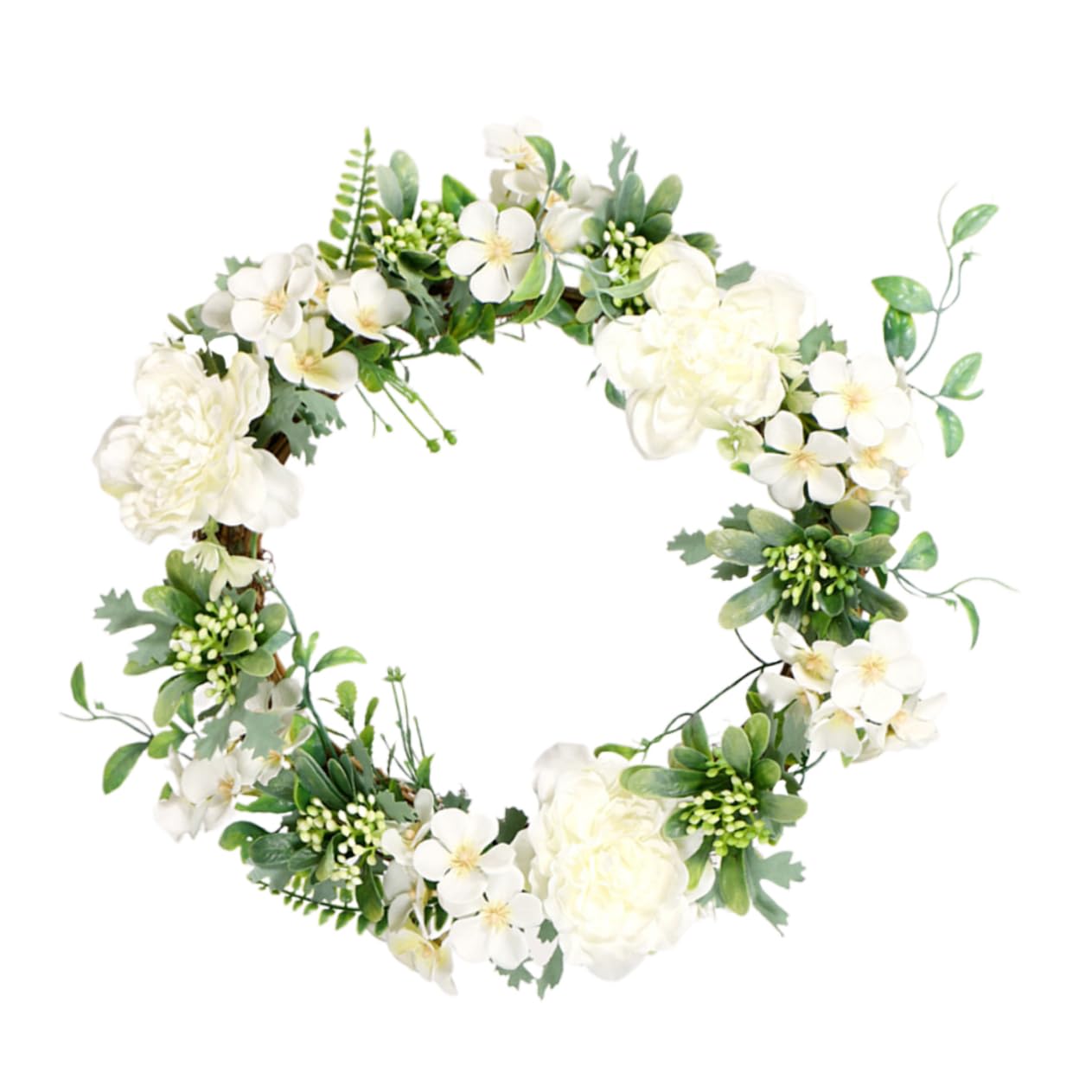 ABOOFAN 2stücke Künstlicher Camellia Blütenkranz Dekorativer Und Türschmuck Für Hochzeit Zuhause Feste Pflegeleicht Weiß Handgefertigt