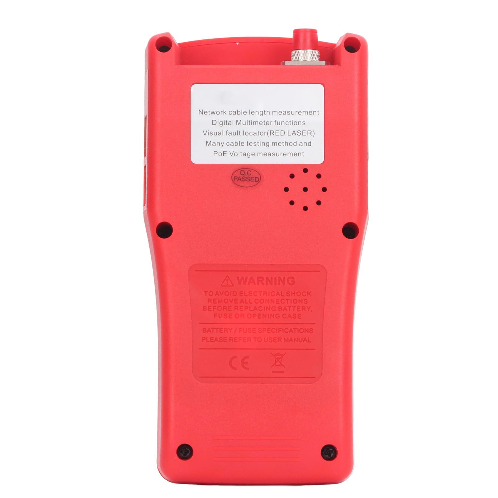 Cocoarm Testeur de Câble Réseau, Testeur de Câble Ethernet ABS avec LCD, Test POE Multimètre Longueur de Ligne Port Clignotant, Traçage 3 Km pour électriciens Installateurs de Réseau Bureau à Domicile