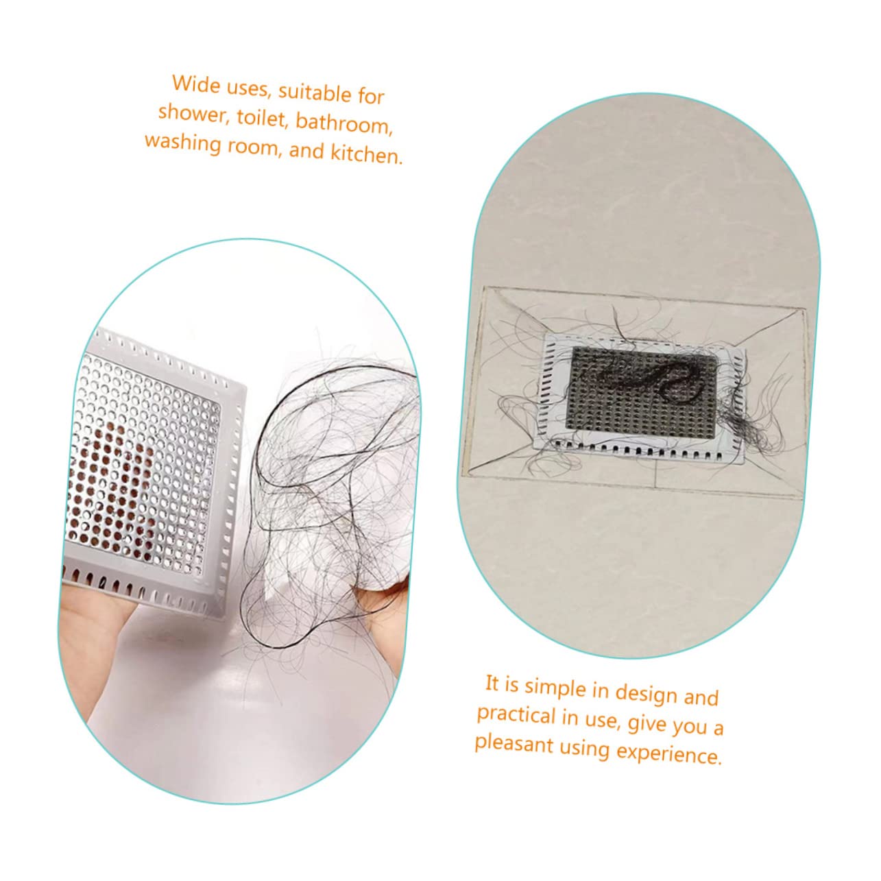 SHINEOFI 5 Stück Abflusssieb Haarsieb für Waschbecken und Bad Effektiver Abflussfilter für Schnelles Entwässern Einfache Installation und Geruchsvermeidung für Badezimmer