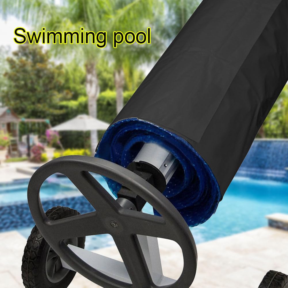 Enrouleur de couverture de piscine imperméable en tissu Oxford 210D durable pour une utilisation et un rangement faciles