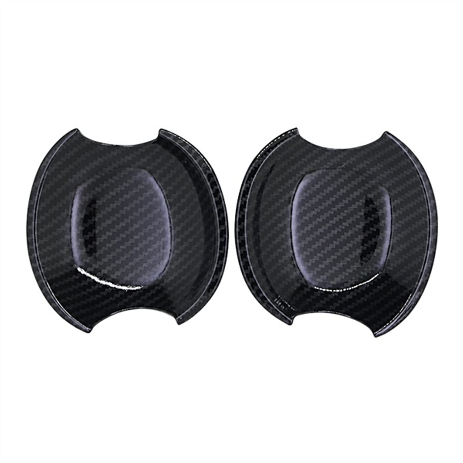 Jtwmty Style 1 Carbon Fiber Car Door Handle Cover Accessories For Ford For Mustang For Shelby Gt Gt500 2005 2006 2007-2014(Style 1)