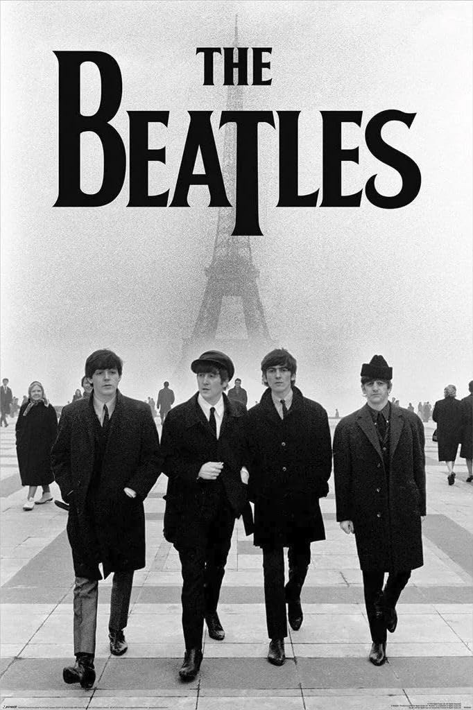 Grindstore Laminated The Beatles Eiffel Tower Maxi Poster