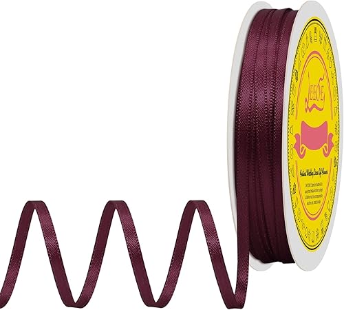 Miniatura 877 de Cinta de satén verde esmeralda de doble cara de 1-1/2 pulgadas x 50 yardas, cinta de poliéster verde esmeralda para envolver regalos, muy adecuada