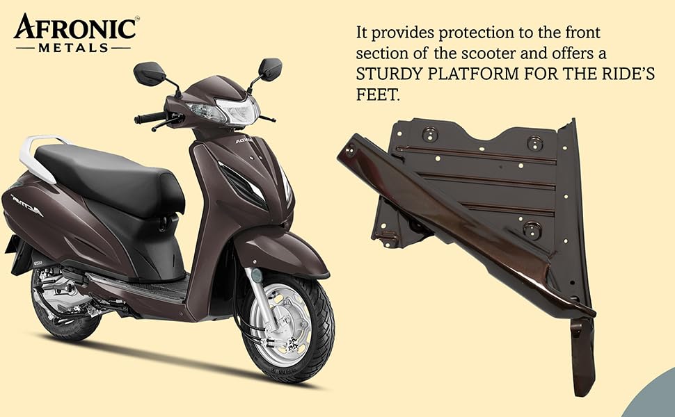 Image of Floor Platform for Honda Activa 3G | ABS Material | Compatible Scooter Floor Body Panel | Majestic Brown Metallic