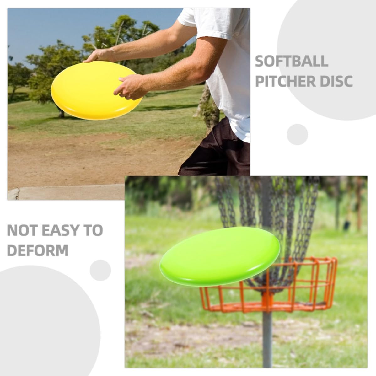 6 Stück Softball Trainingsscheiben aus Pe Leichtes Wurfausdauer Tool für Outdoor Übungen und Pitcher zur Richtiger Wurftechnik